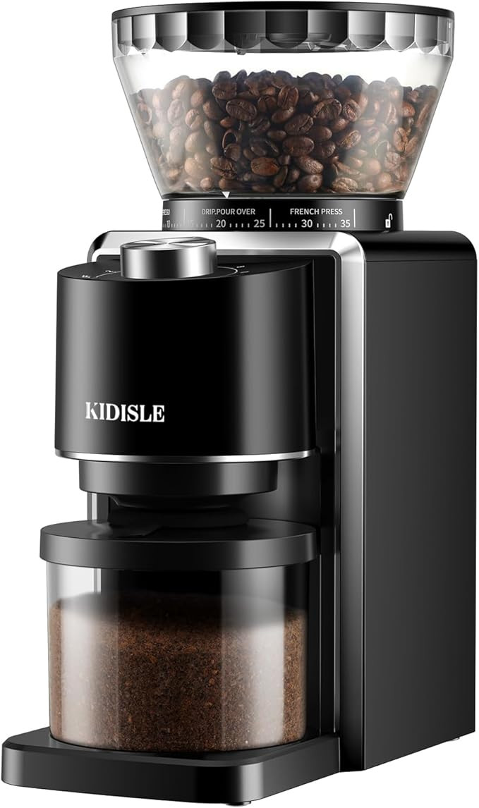 Conical Burr Coffee Grinder, Electric Coffee Bean Grinder for Precise Grinding, 35 Settings, 2–... | Amazon (US)