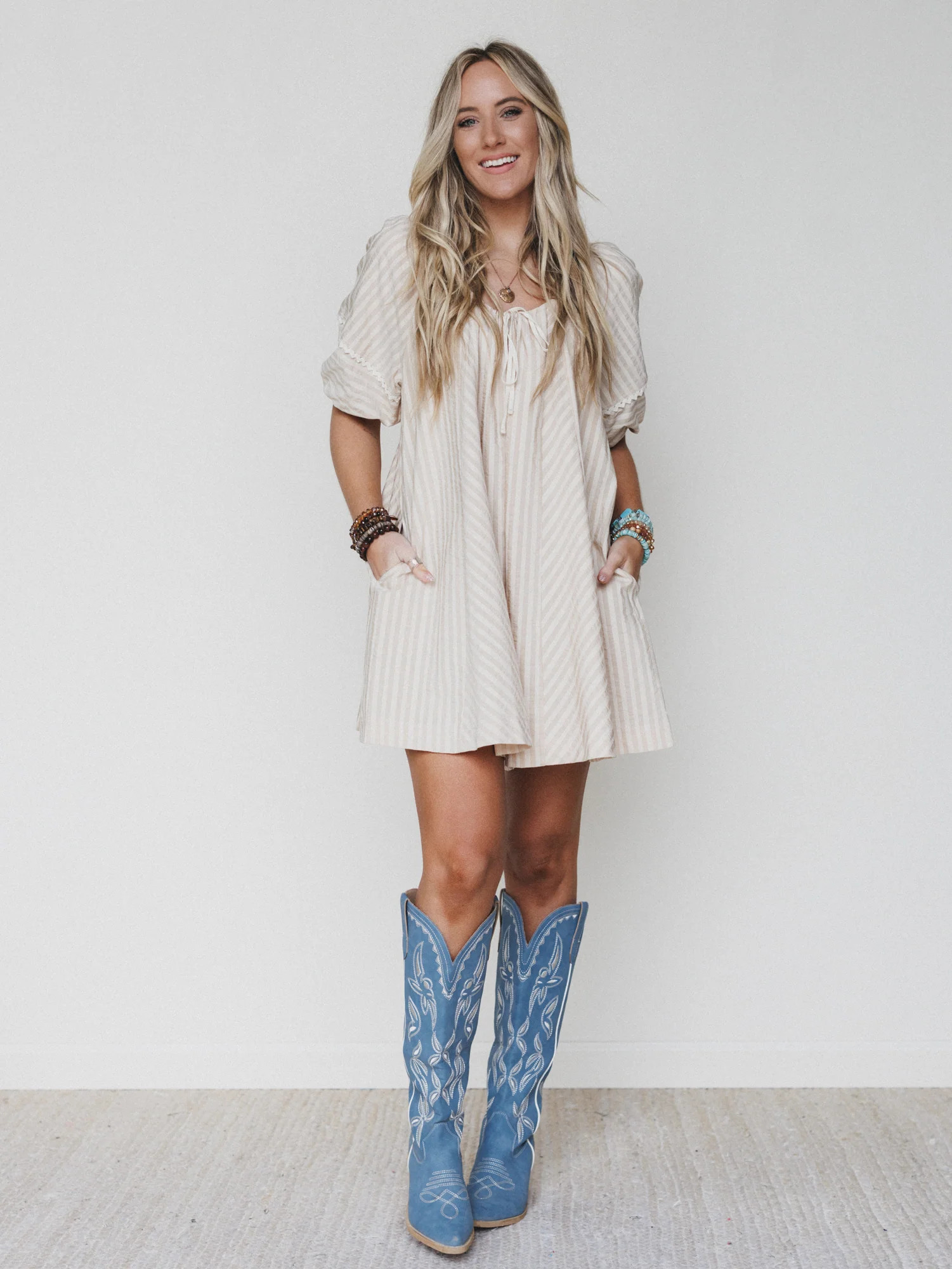 Springtime Romper - Taupe | Three Bird Nest