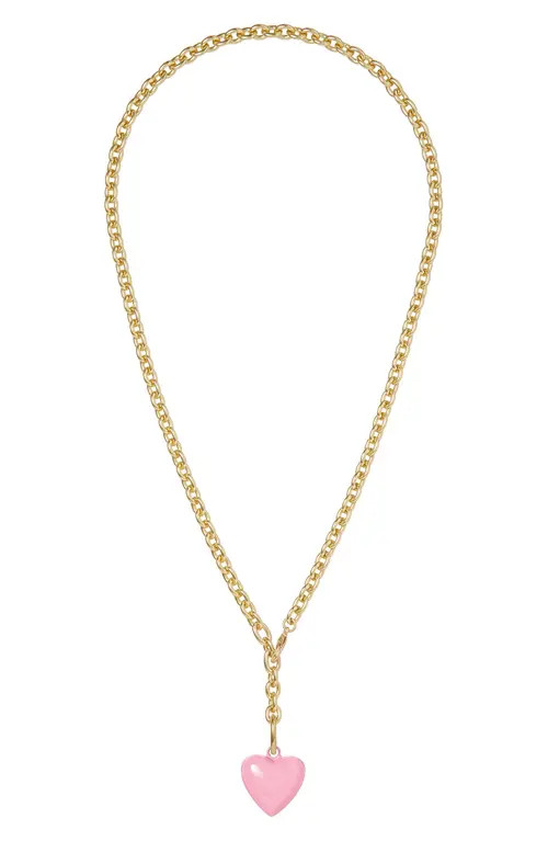ROXANNE ASSOULIN The Mini Happy Heart Pendant Necklace in Pink at Nordstrom | Nordstrom