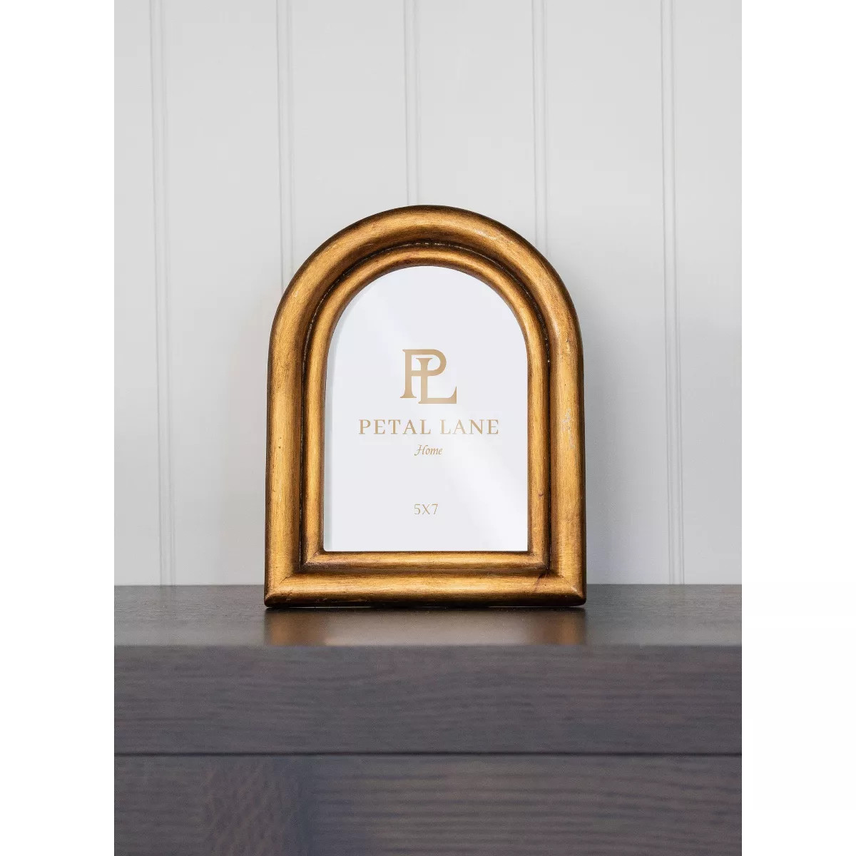 Petal Lane 5"x7" Delicate Arch Table Frame: Luxury Resin Easel Stand, Glam Rectangle Photo Holder | Target