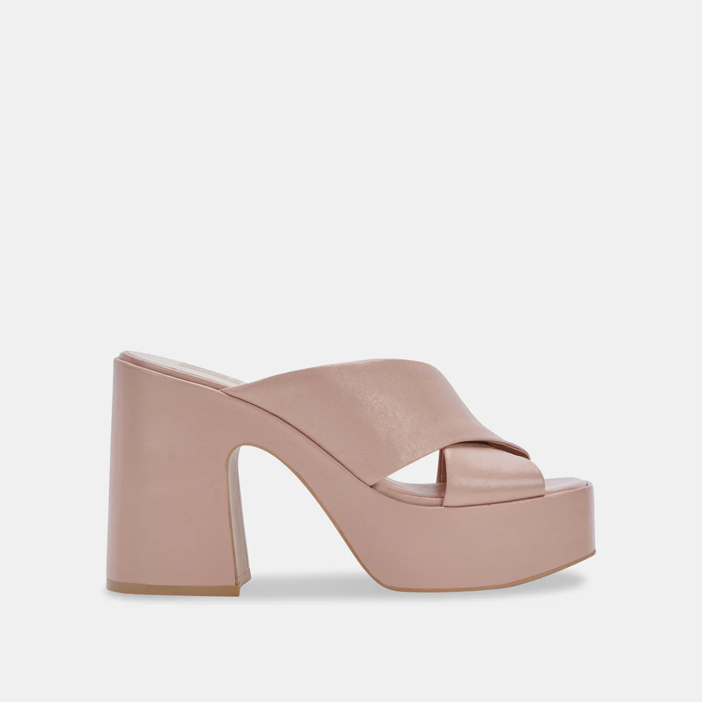WONDER HEELS BLUSH LEATHER | DolceVita.com