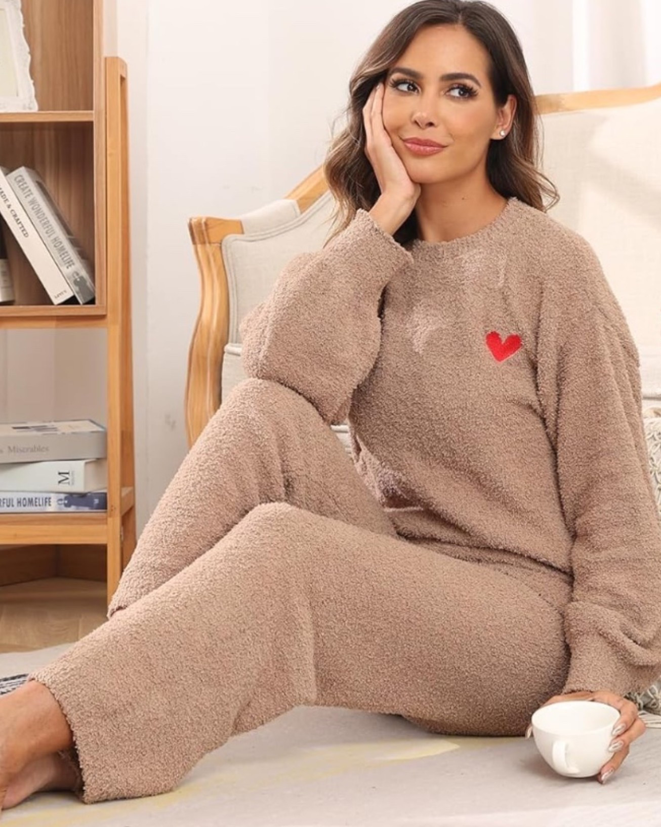 Find in my Cozy Vibes Collection.☁️ Low lights, plush chair, skincare rituals, and total stillness. This Fuzzy Fleece Heart Embroidery Pajama Set is your soft, moody uniform for nights in, wrapped in warmth and a little self care glow.

Set the mood and treat yourself, shop now before it’s gone.✨

#LTKSeasonal #LTKU #LTKselfcare