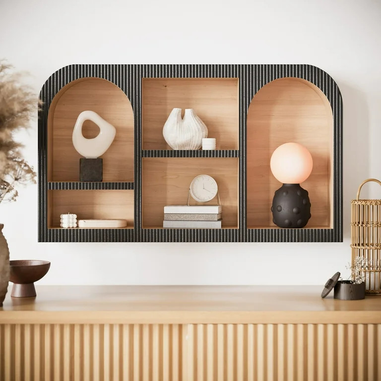 Beautiful Wooden Wall Mounted Cubby Shelf 30.5" X 18.25" | Walmart (US)