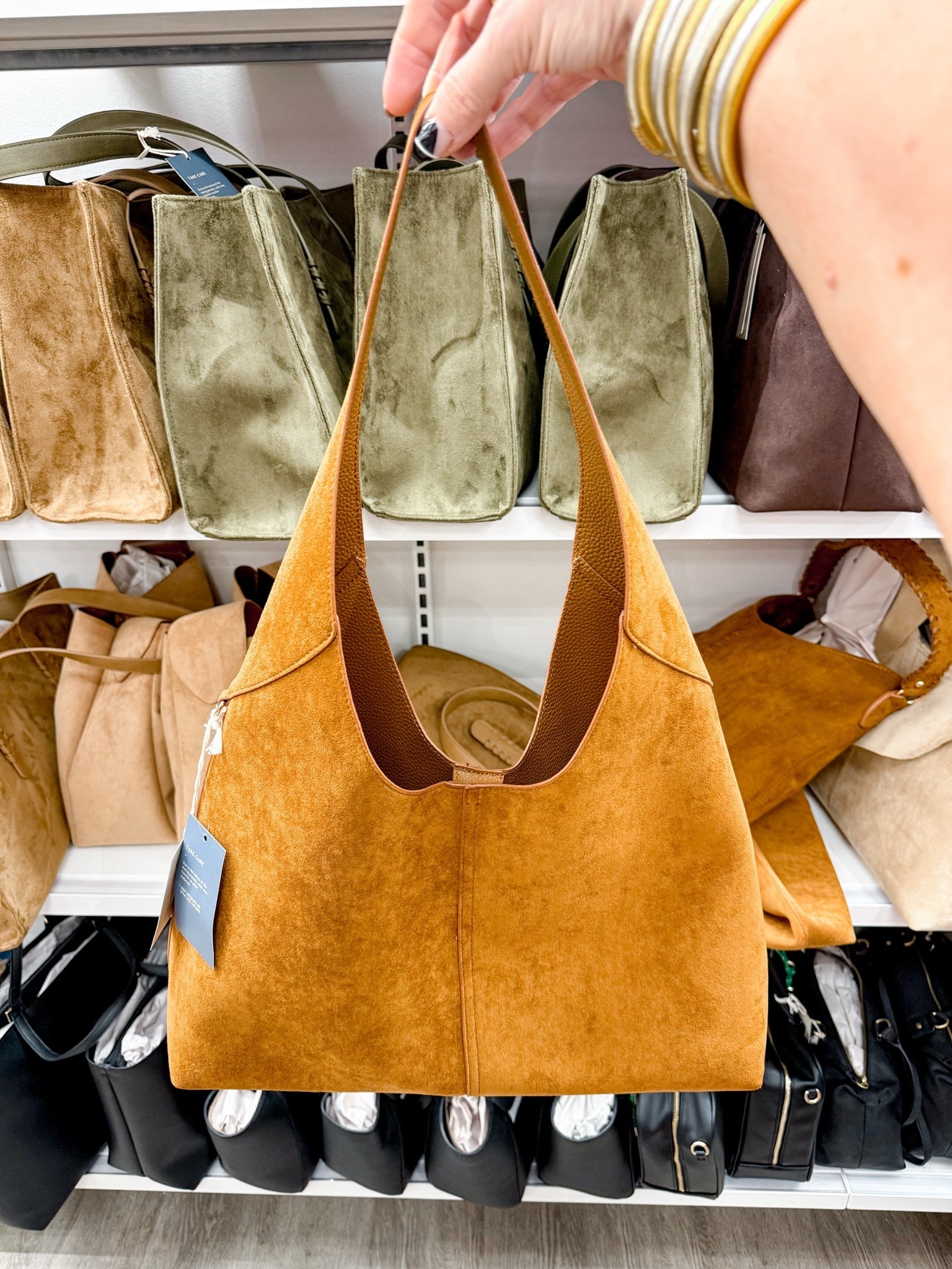 This faux suede bag is gorgeous and it has a place where you can add a charm. I linked a lot  of pretty bags here with this one. @Target 
#targetfashion #targetstyle #fauxsuedebag

#LTKOver40 #LTKSeasonal