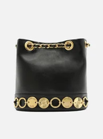 Bolsa Bucket Preta Arezzo Couro Média Metais | ZZ Mall (BR)