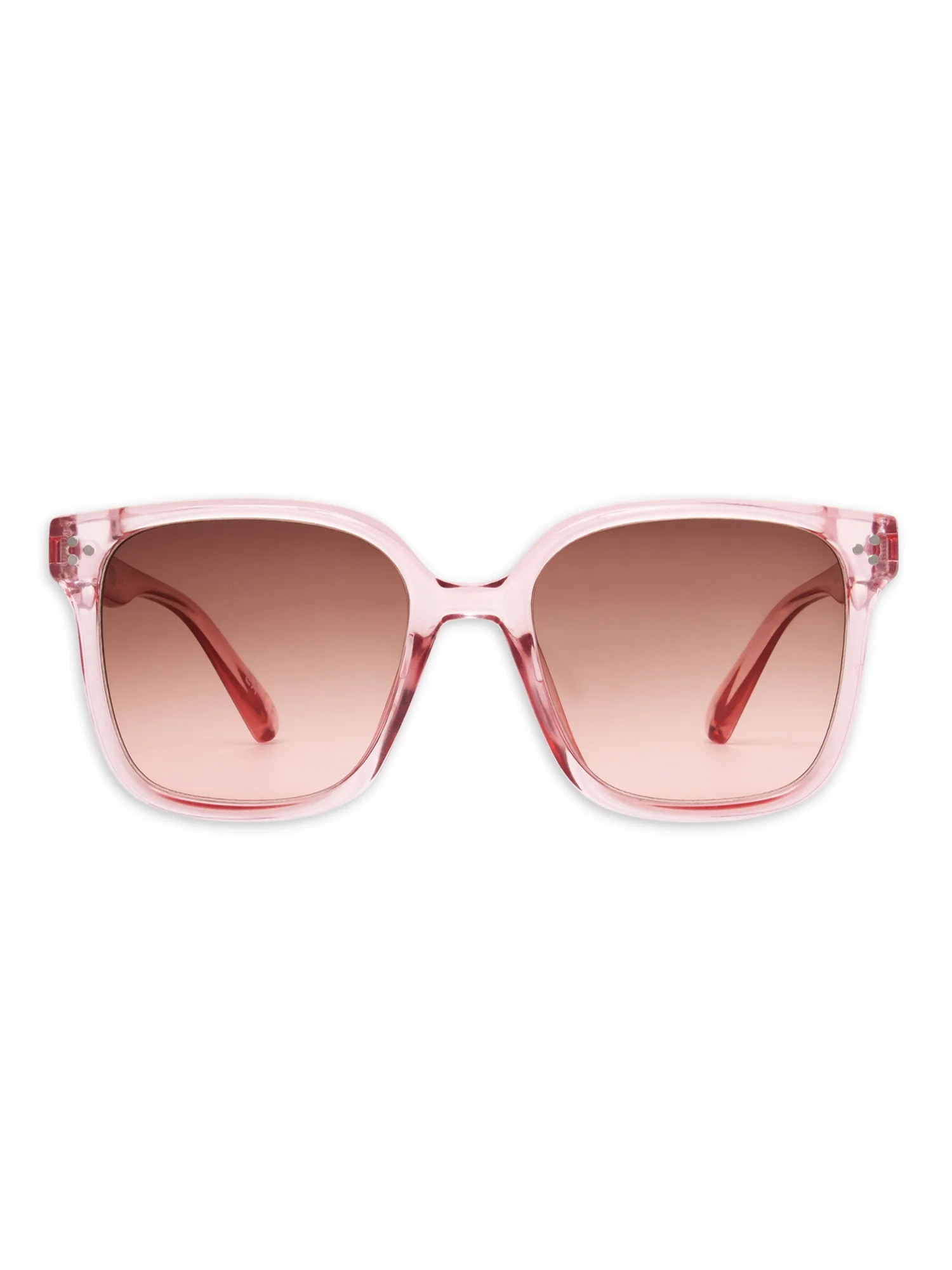 Time and Tru Women's Square Pink Sunglasses | Walmart (US)