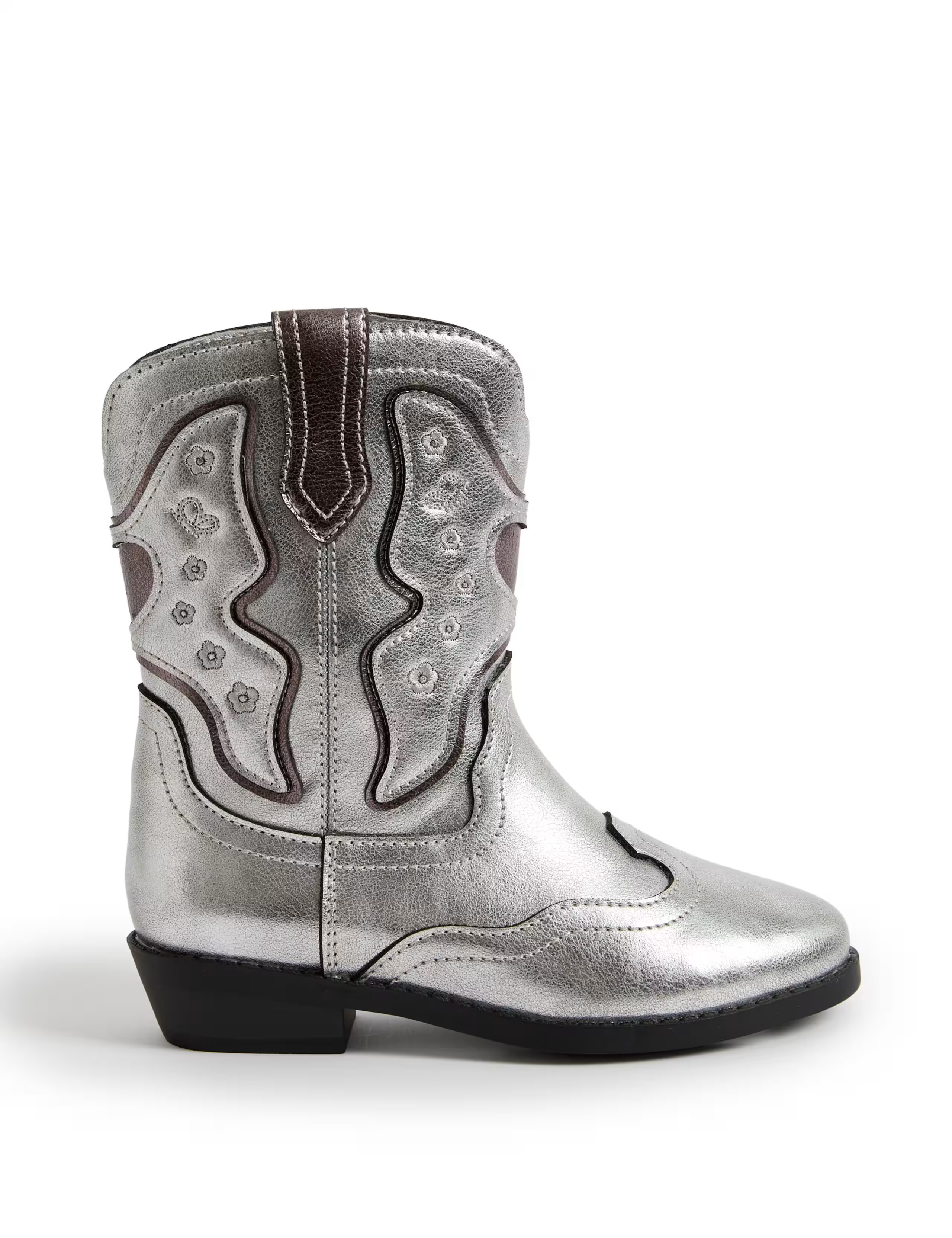 Kids' Metallic Western Boots (4 Small - 6 Large) | Marks & Spencer (UK)