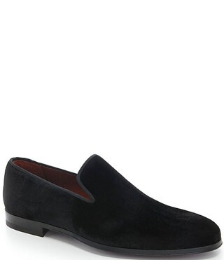 Magnanni Men's Dorio Venetian Velvet Grosgrain Piping Slip-On Loafers | Dillard's | Dillard's