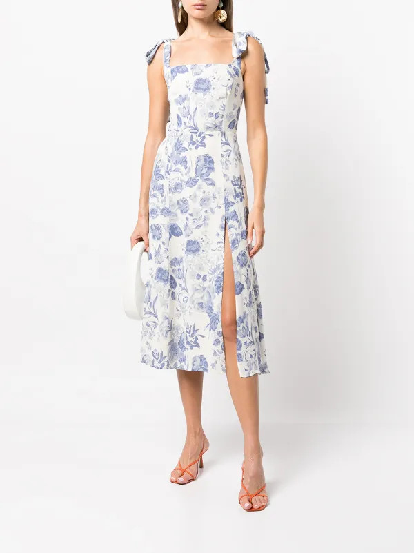 Reformation Twilight floral-print Midi Dress - Farfetch | Farfetch Global