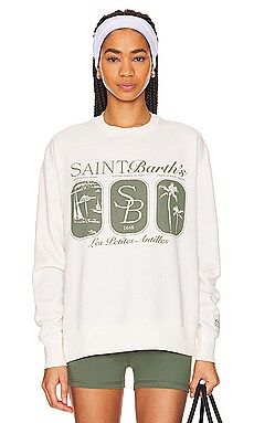 WeWoreWhat Oversized Crewneck Sweatshirt in St. Barths Off White from Revolve.com | Revolve Clothing (Global)