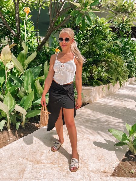Summer outfit idea
Black maxi skirt
Wrap skirt 
Lulus
Sandals
Chloe
Straw beach bag
Amazon find
Sunglasses
Tank top
Vacation outfit idea
Resort wear


#LTKtravel #LTKstyletip #LTKFind
