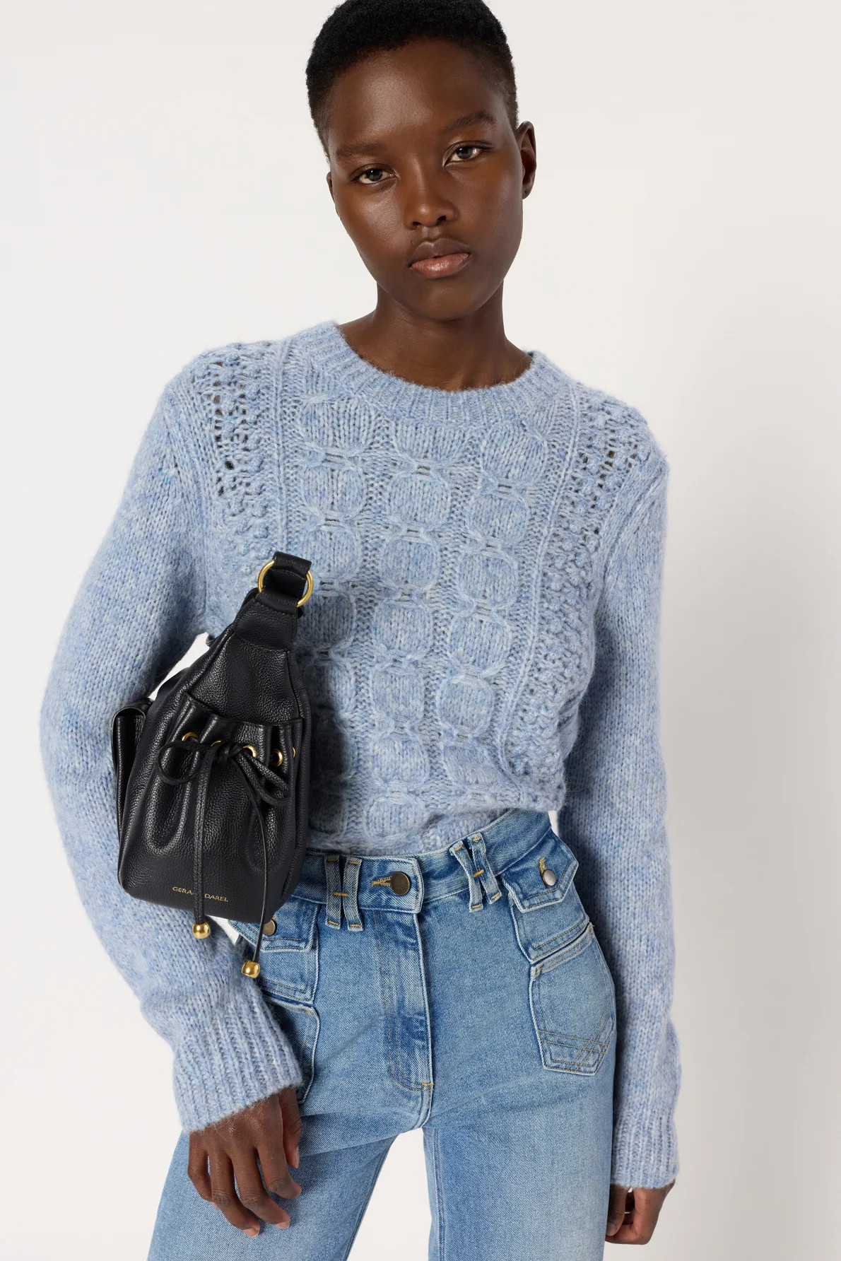 Pull à torsades bleu ciel - ESPERANZA | GERARD DAREL | Gerard Darel UK