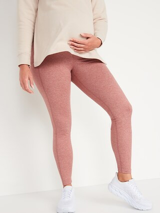 Maternity Rollover-Waist CozeCore Leggings | Old Navy (US)