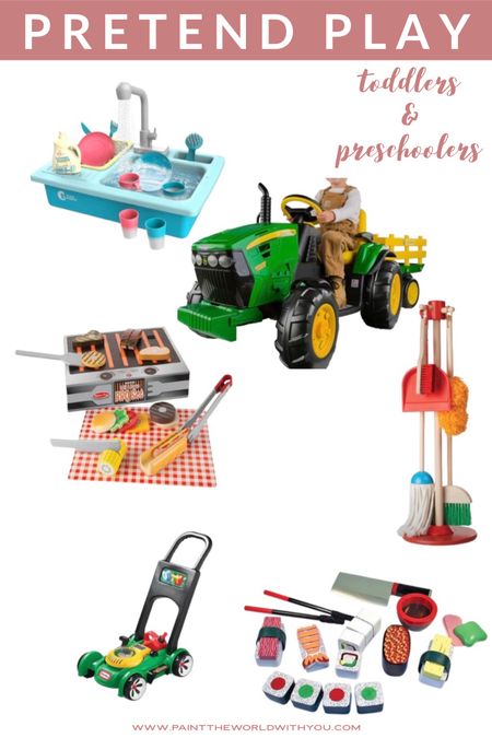 Pretend Play For Preschoolers & Toddlers 

Toys for Toddlers | Kids Toys | Outdoor Toys | Amazon | Amazon Finds | Melissa and Doug | Montessori | Montessori Toddler | Montessori Playroom

#LTKkids #LTKfamily #LTKhome
