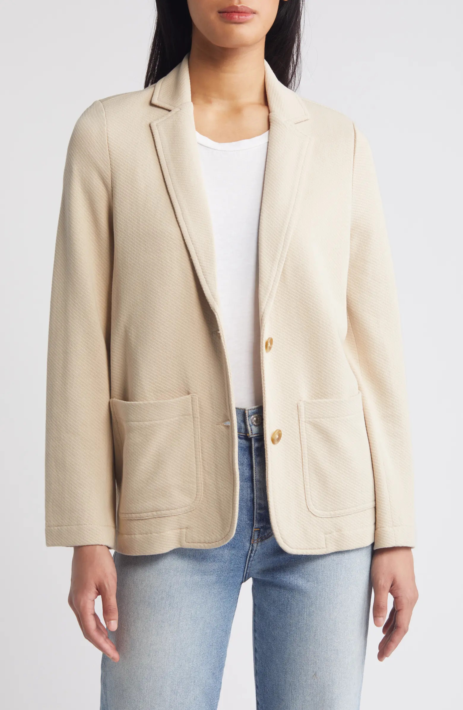 Relaxed Knit BlazerCaslon® | Nordstrom