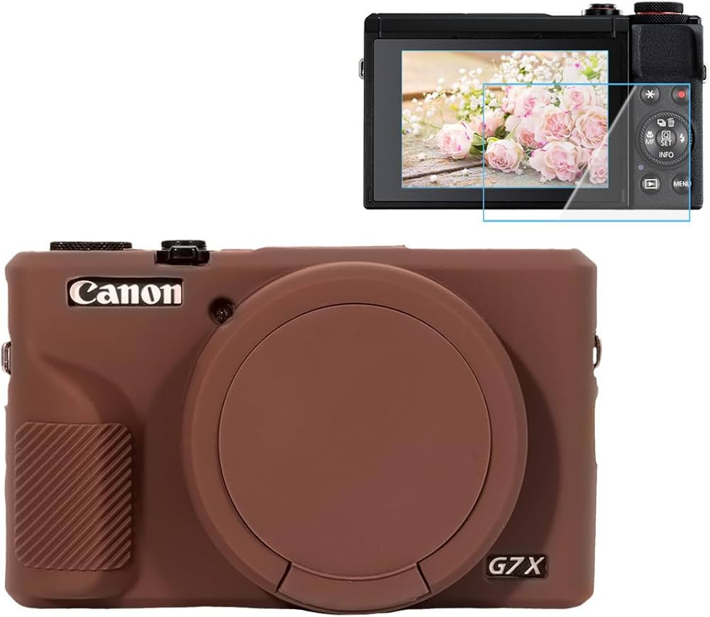 Pocoukate Case for Canon G7X Mark III Camera, Soft Silicone Protective Cover with Removable Lens ... | Amazon (US)