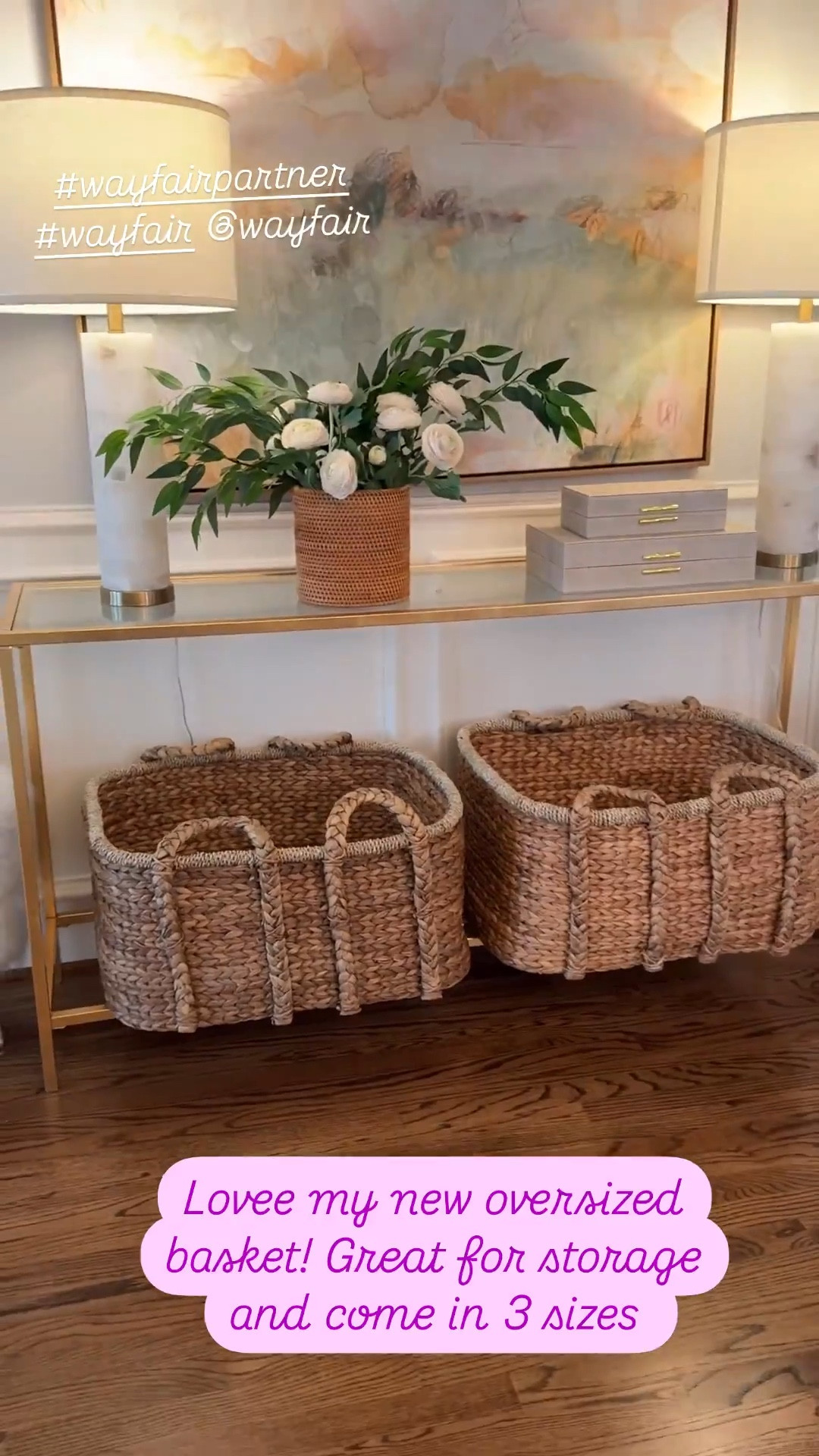 Love my new oversized baskets! Great for storage! So many beautiful @Wayfair pieces I own and love! #wayfair #wayfairpartner #onlyatwayfair

#LTKSaleAlert #LTKHome #LTKStyleTip