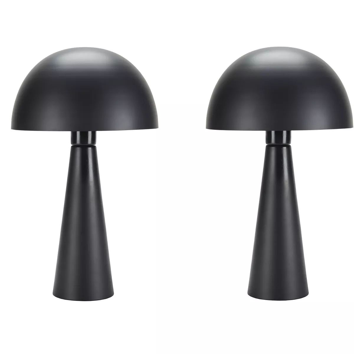 16" Mid-Century Modern Metal Mushroom Accent Table Lamp - Nourison | Target