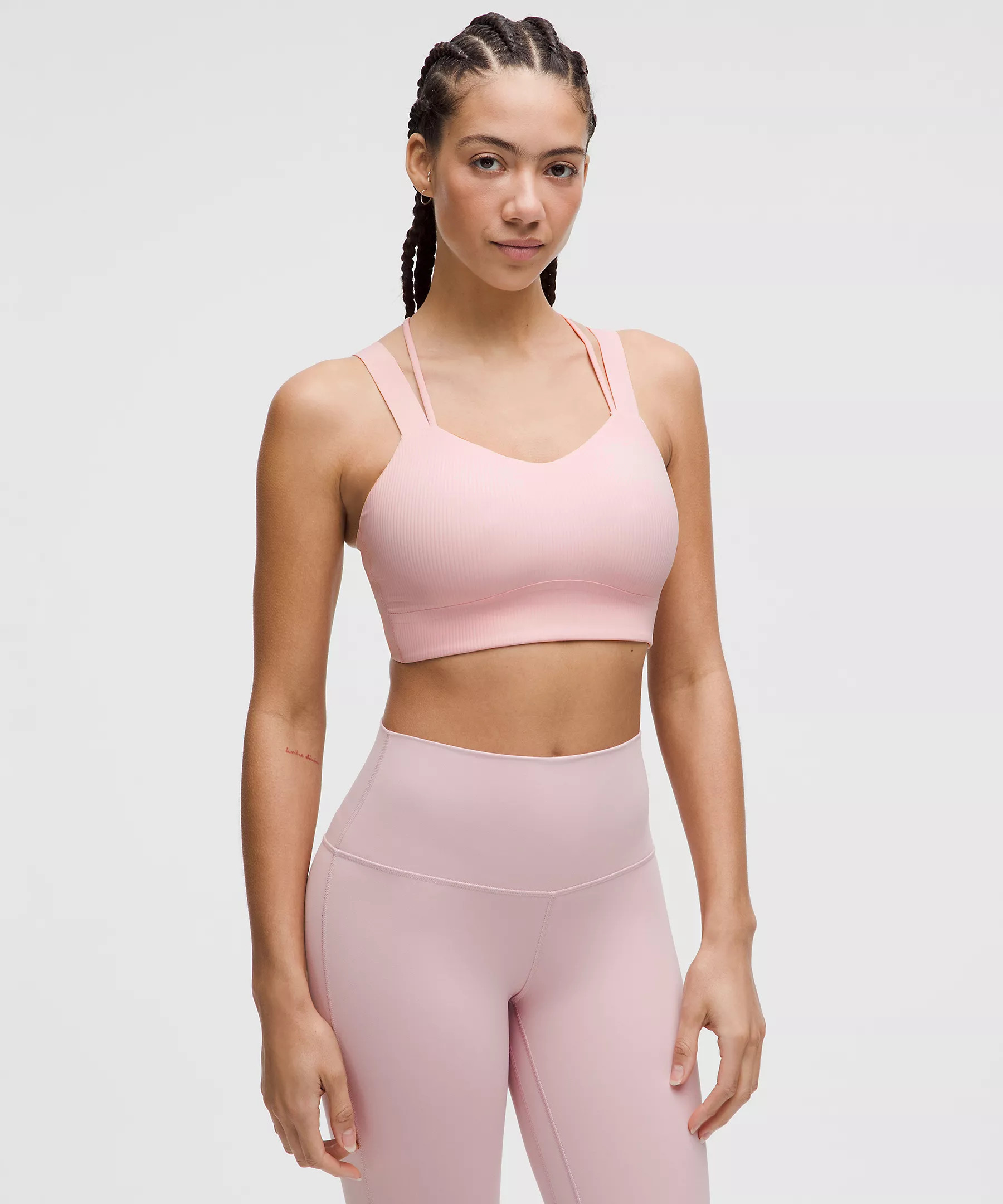 Like a Cloud Ribbed Longline Bra *Light Support, D/DD Cup | Women's Bras | lululemon | Lululemon (US)