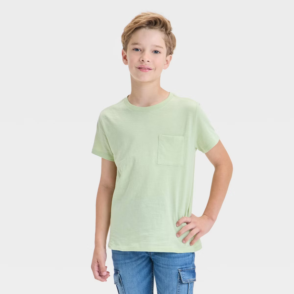 Boys' Short Sleeve Pocket T-Shirt - Cat & Jack™ | Target