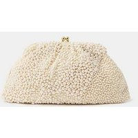Accessorize Bridal Cloud Pearl Beaded Mini Bag - Cream | Very (UK)