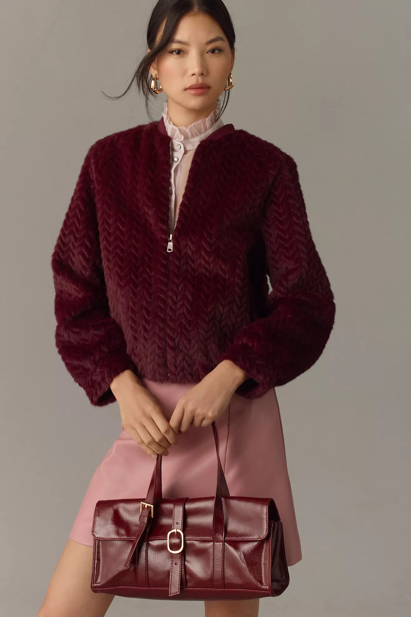 Avec Les Filles Textured Bomber Jacket | Anthropologie (US)