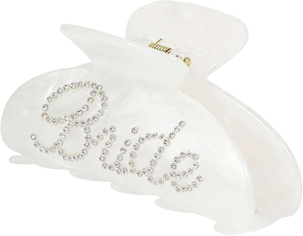 Bride Hair Claw Clip for Bachelorette Party, Wedding Accessories | Amazon (US)