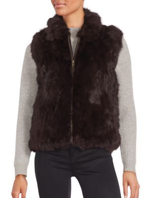 Saks Fifth Avenue - Rabbit Fur Vest | Saks Fifth Avenue OFF 5TH (Pmt risk)
