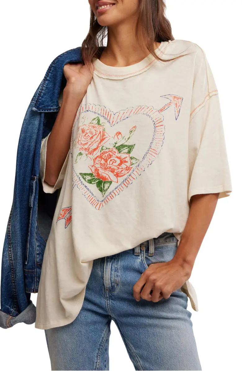 Love Rose Oversize Graphic T-Shirt | Nordstrom