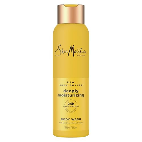 SheaMoisture Raw Shea Butter Body Wash Moisturize and Restore Deeply Moisturizing body wash for 24H Visible Moisture for Healthy, Glowing Skin 18 oz | Amazon (US)