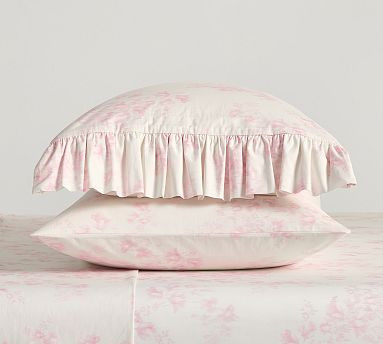 LoveShackFancy Ikat Meadow Floral Pink Pillowcases - Set of 2 | Pottery Barn (US)