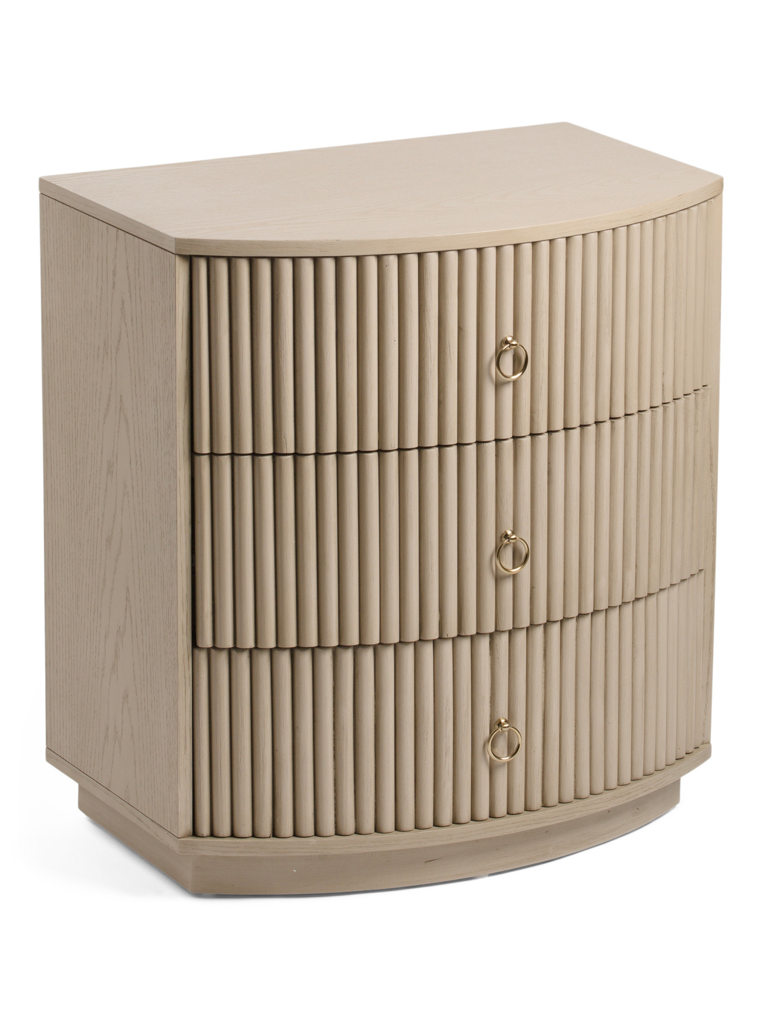 26in 3 Drawer Fluted Nightstand | Bedroom | Marshalls | Marshalls