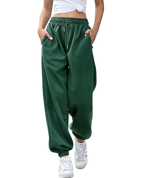 ATHMILE Sweatpants Women Baggy Lounge Pants Workout Gym Active High Waisted Comfy Joggers for Wom... | Amazon (US)