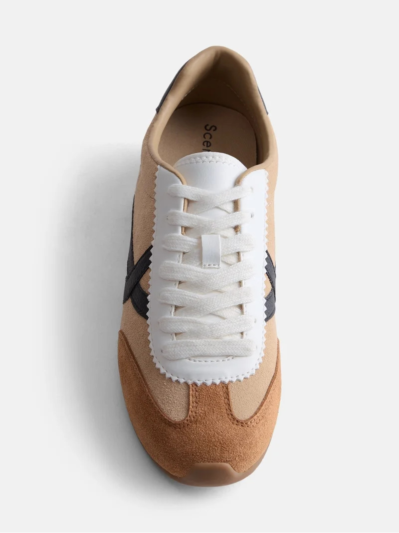 Scenario Women's Lace Up Low Profile Sneakers | Walmart (US)