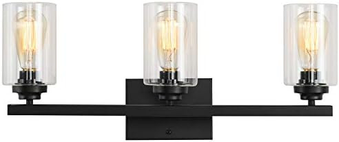 Bathroom Vanity Light Fixtures 3 Lights Wall Sconces Industrial Vintage Lighting Fixture Over Mir... | Amazon (US)