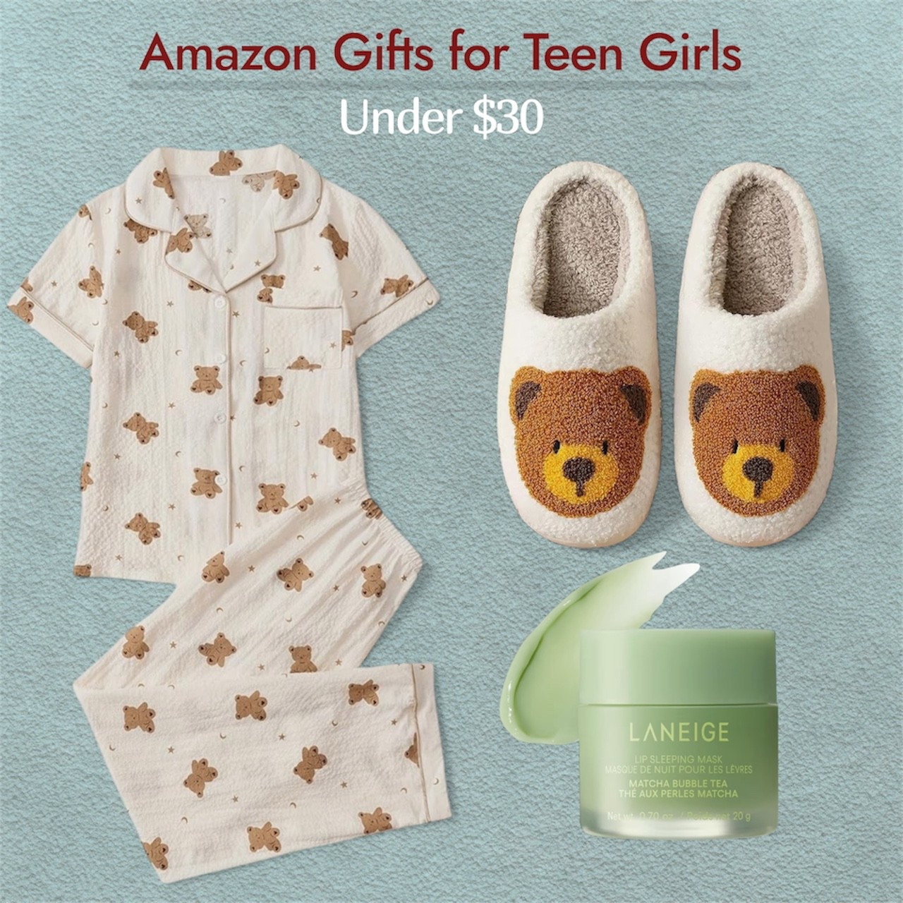Amazon gifts for teen girls under $30



Bear pajamas, bear slippers, gifts for girls, gifts for yourself, last minute gifts 

#LTKFindsUnder50 #LTKGiftGuide #LTKselfcare #LTKSaleAlert #LTKHoliday #LTKCyberWeek #LTKSeasonal
