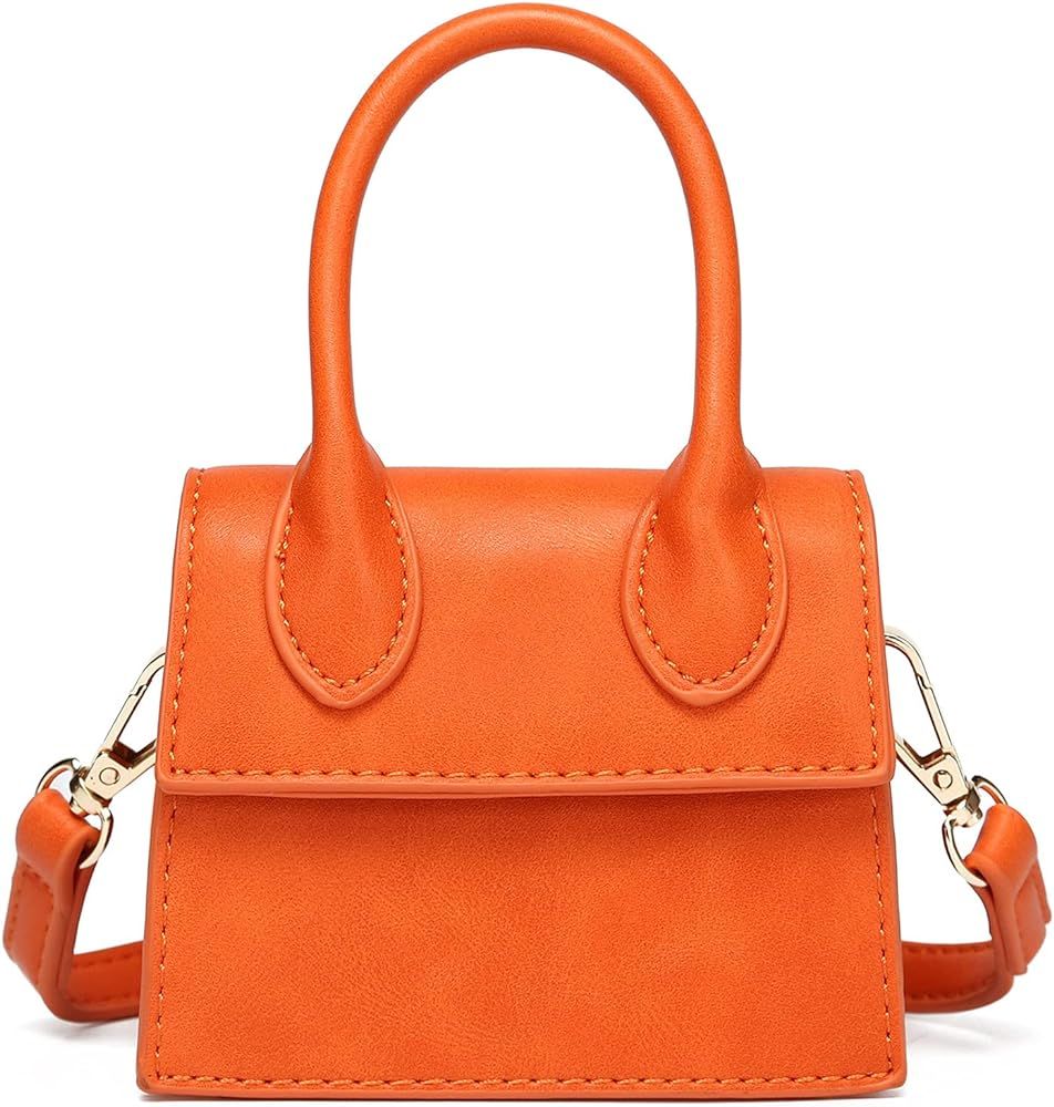 CATMICOO Mini Purse for Women, Trendy Mini Bags and Tiny Handbag with Crocodile Pattern (Orange c... | Amazon (US)