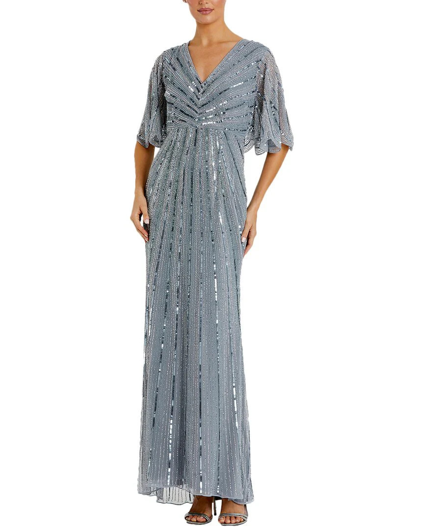 Mac Duggal Cape Sleeve Gown | Shop Simon