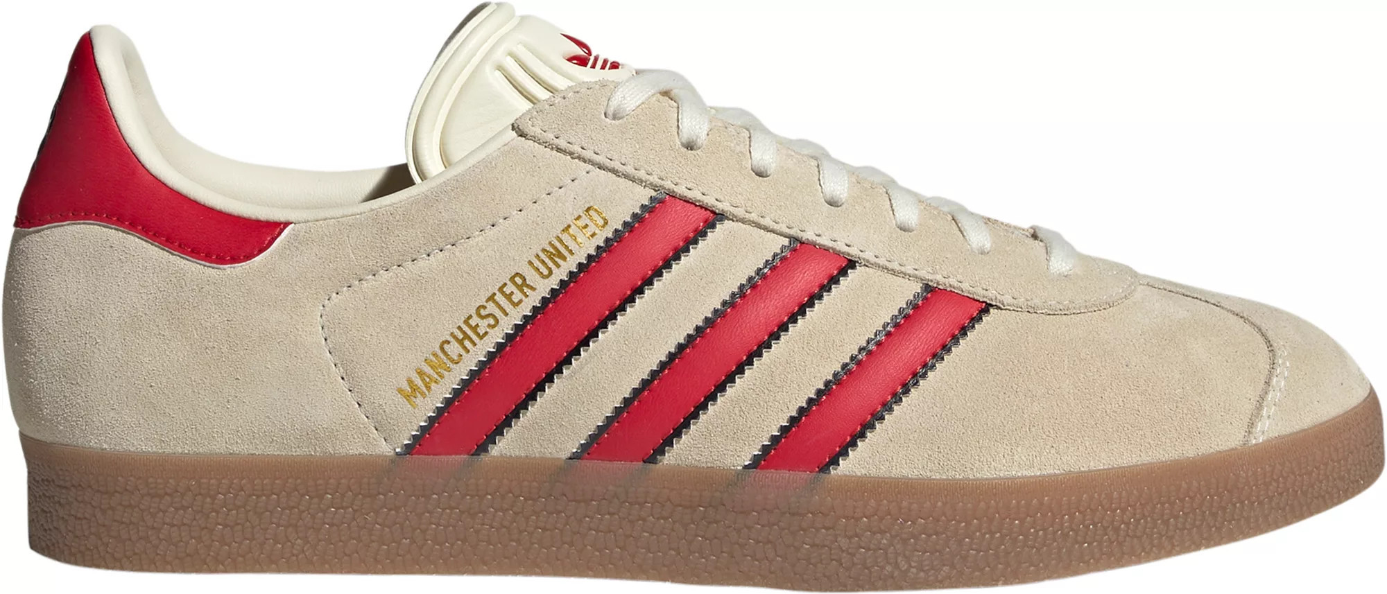 adidas Gazelle Manchester United Terrace Icons Shoes, M8/W9, White/Red | DICK'S Sporting Goods