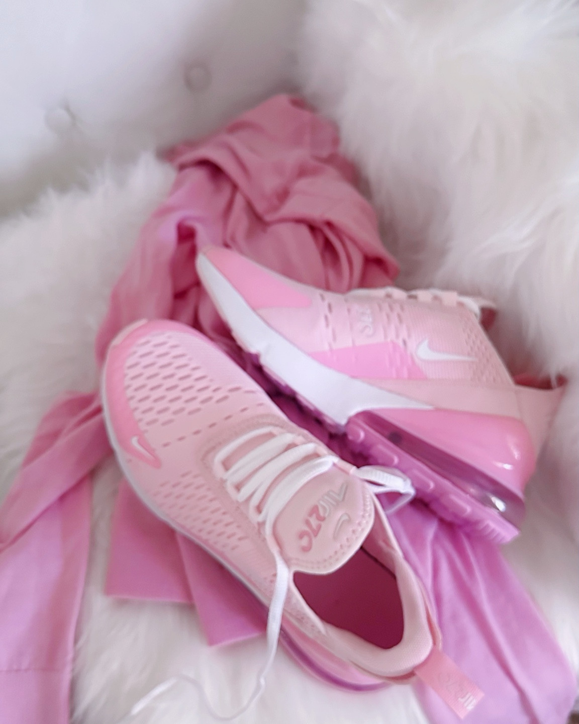 Seeing pink, because it’s Valentine’s month! 🤭 These are kid’s style.  I am wearing woman 6.5, and tried these in 5Y and they fit just right. 💕