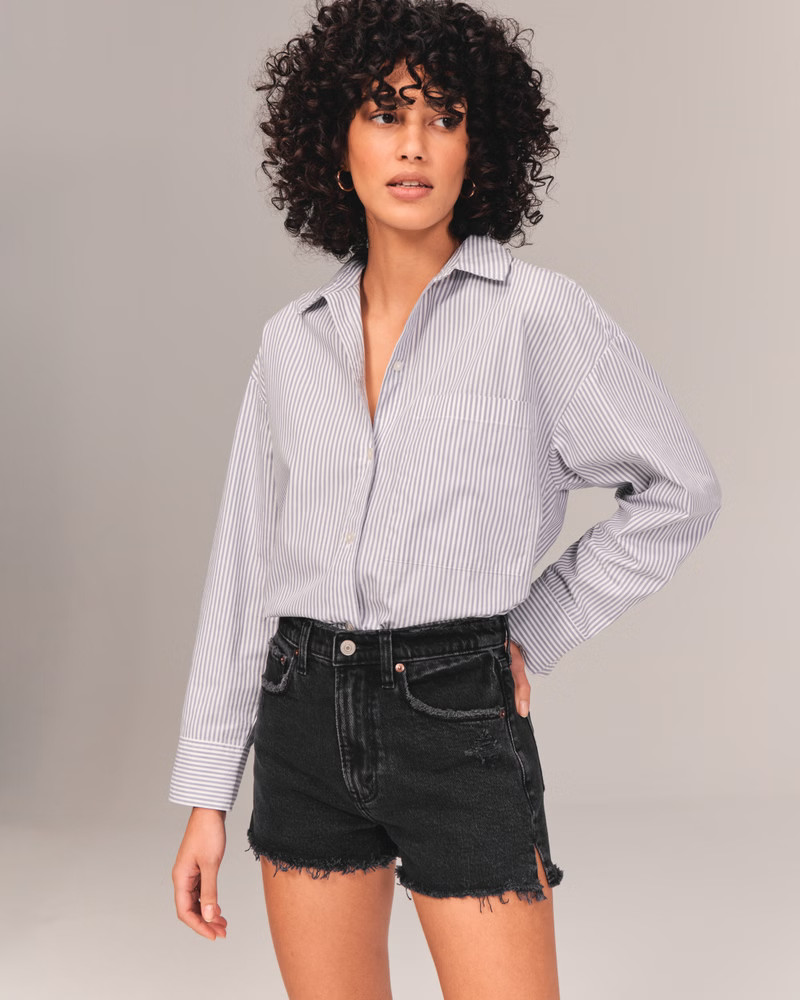 High Rise Mom Shorts | Abercrombie & Fitch (US)