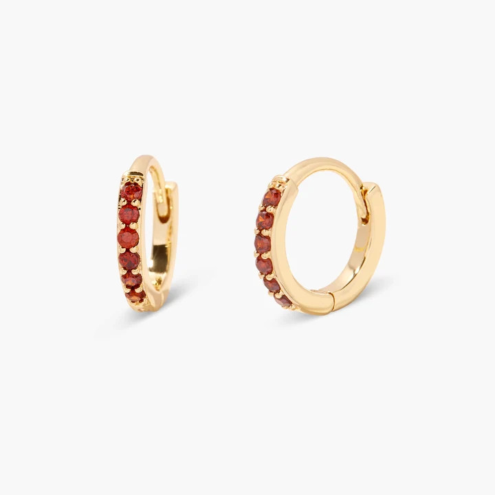Zara Birthstone Huggies | Brook and York