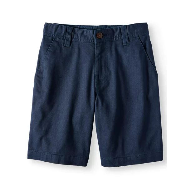 Wonder Nation Boys School Uniform Flat Front Shorts, Sizes 4-18 | Walmart (US)