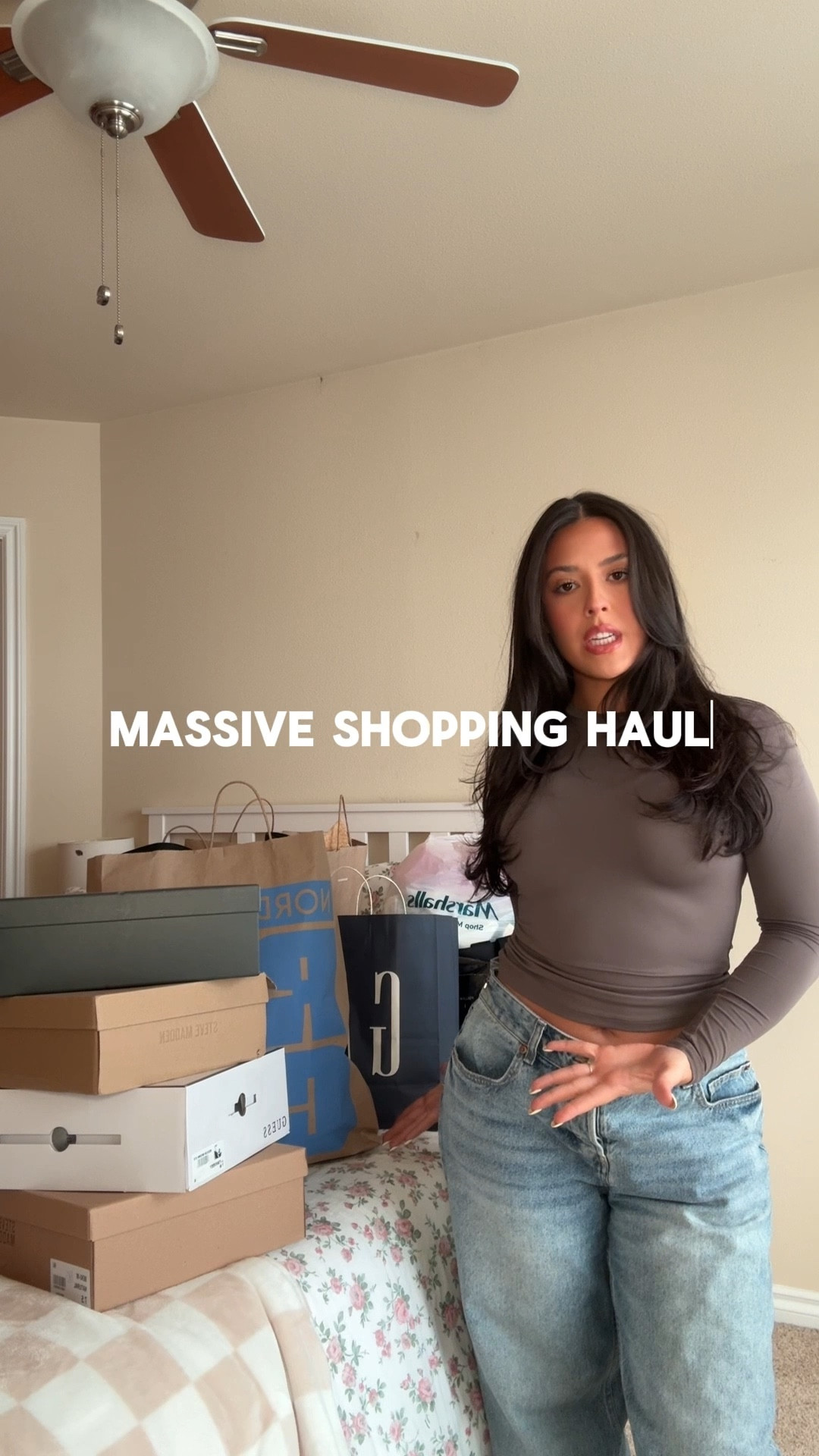 Nordstrom rack, H&M, old navy, and American eagle haul 