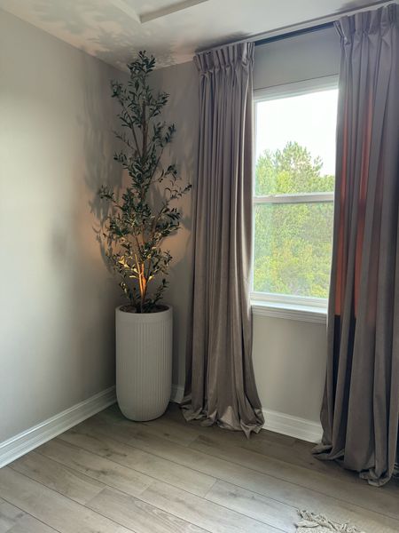 Favorite planter in favorite tree! This 9 foot beauty is perfect for this fluted planter. 

Nearly natural, faux olive tree, fluted planter, pottery barn, at home, velvet curtains, 9 foot olive tree

#LTKFindsUnder100 #LTKHome