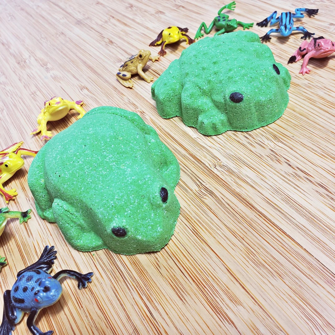 Frog Bath Bomb With Toy Surprise: Kids Fizzy Fun, Two Sizes - Etsy | Etsy (US)