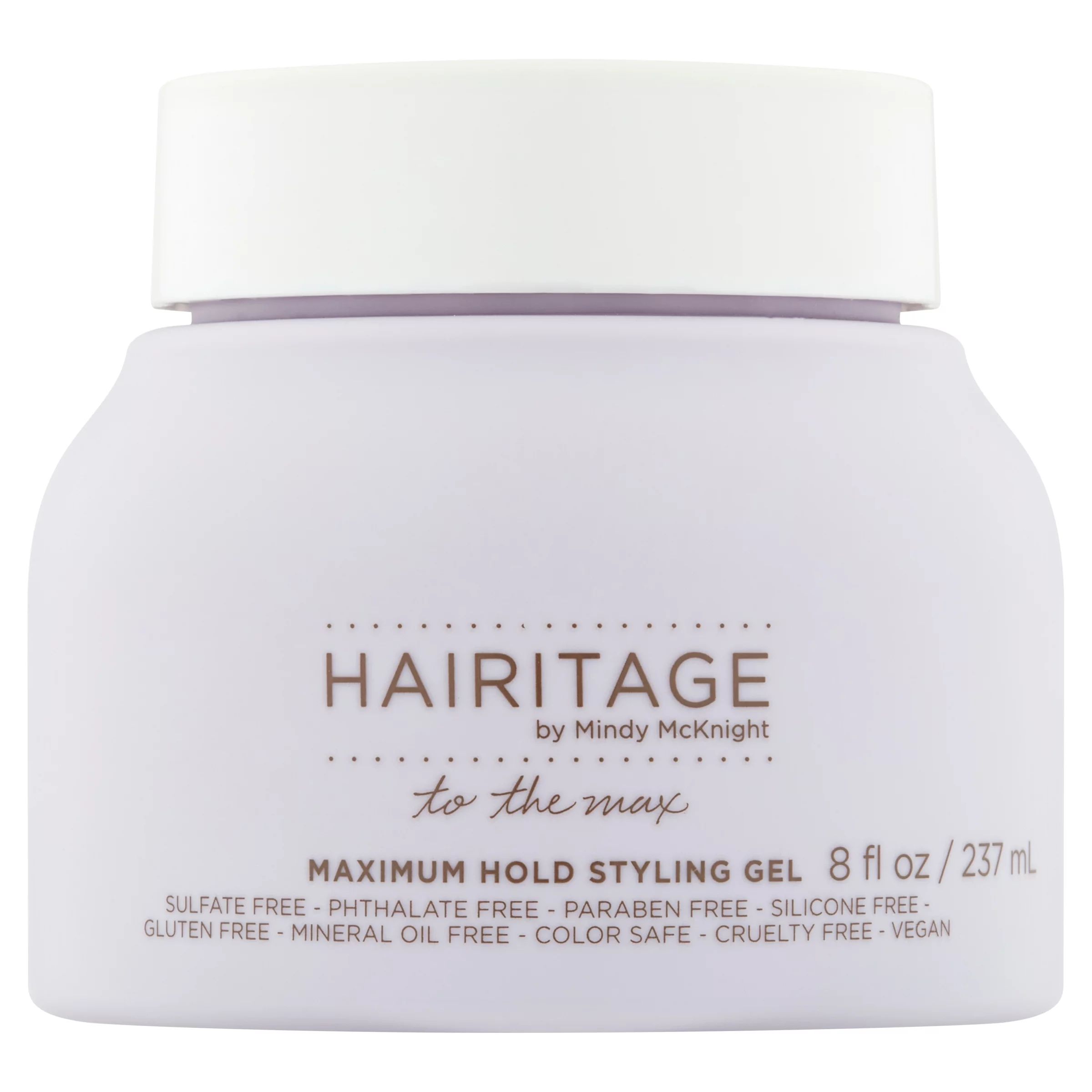 Hairitage To the Max Color Protection Maximum Hold Hair Styling Gel, 8 fl oz | Walmart (US)