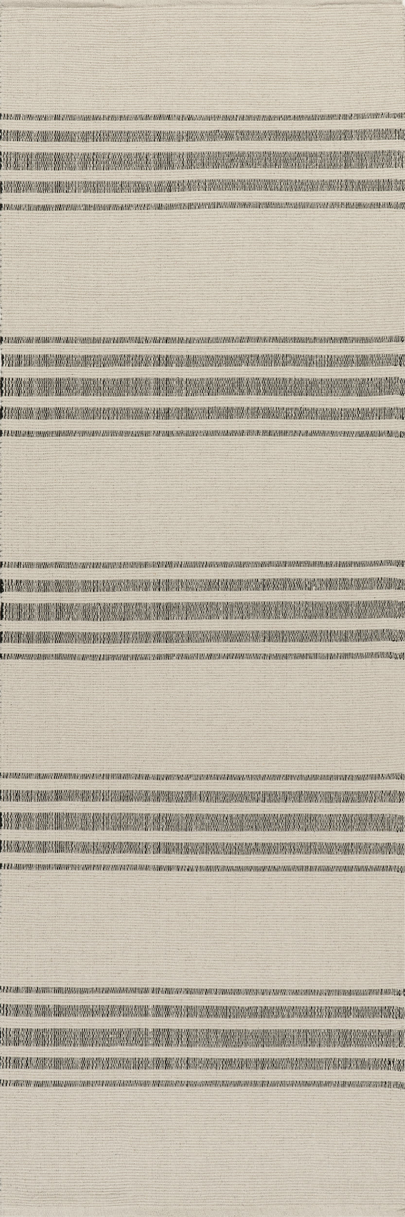 Bergamot Striped Cotton Rug | Beige | Rugs USA