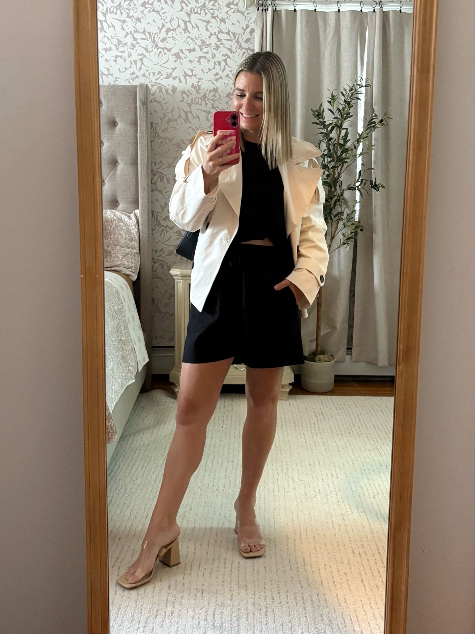 Black and white outfit

Cropped trench

This bubble top is amazing!!  
Linen shorts!

#LTKootd #LTKPetite #LTKSaleAlert