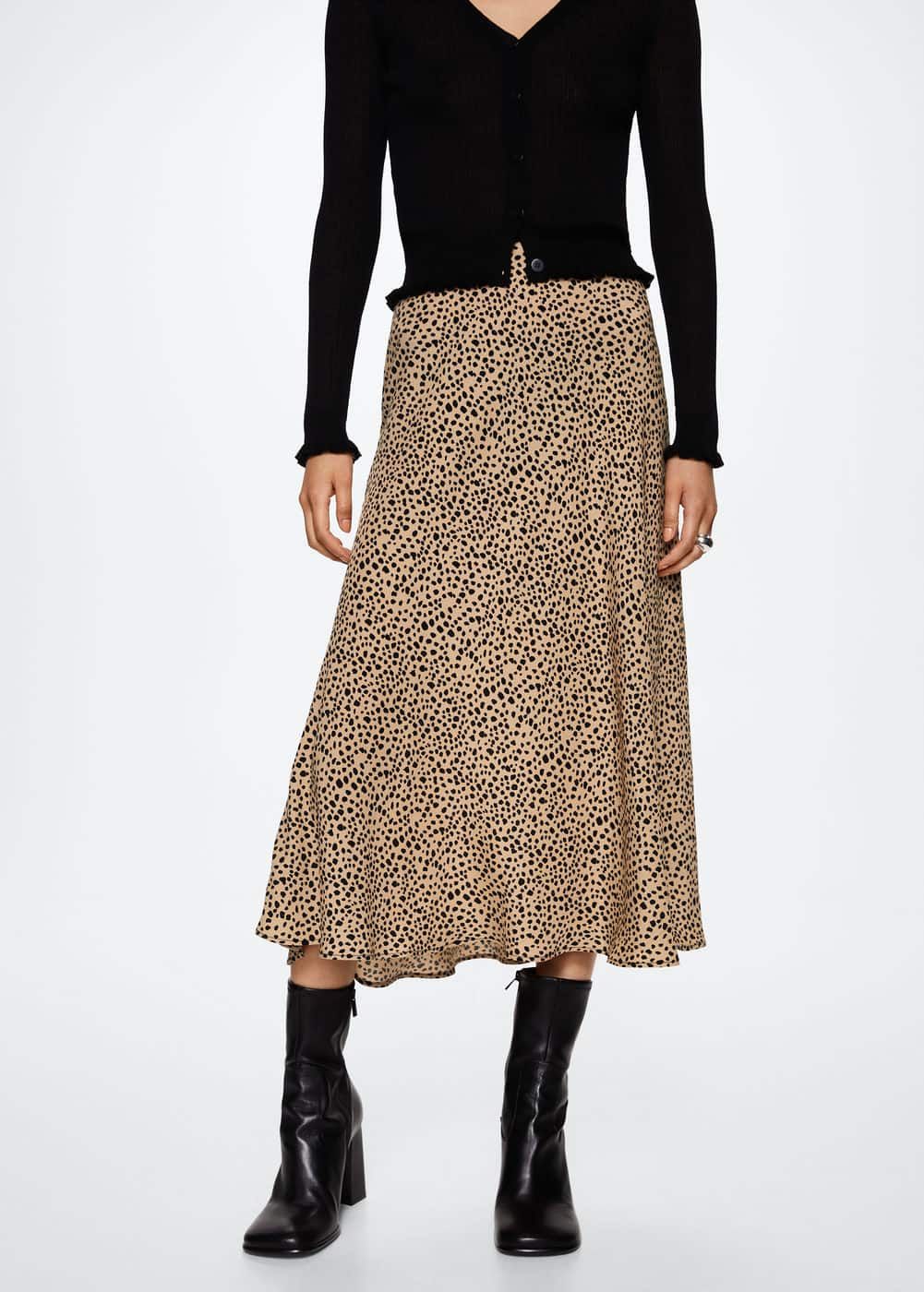 Printed midi skirt | MANGO (UK)
